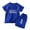 Blue, variant on LMTODLFG Baby Boy Clothes Kids Toddler Baby Unisex Spring Summer Print Quick Dry Short Sleeve Tshirt Shorts Outfits Clothes Two Piece Set Blue 7-8 Years