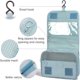 thumbnail image 4 of Neceser de viaje colgante para mujeres y hombres, neceser plegable con gancho de gran capacidad, impermeable, organizador de viaje, maquillaje, baño, bolsa de ducha para champú cosmético, 4 of 7