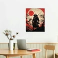 thumbnail image 2 of ONETECH Japanese Samurai Wall Art Armored Samurai Painting Canvas Prints 16\x20\, 2 of 4