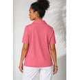 thumbnail image 2 of Jessica London Women's Plus Size Stretch Cotton Polo Tee, 2 of 3