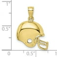 thumbnail image 3 of FJC Finejewelers 10k Yellow Gold Football Helmet Charm, 3 of 6