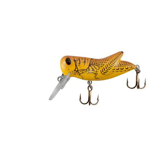 Rebel Big Hopper Fishing Lure Hard bait Yellow Grasshopper 1 3/4 in 1/4 ...