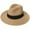 Khaki, variant on Wide Brimmed Straw Panama Hat for Women Men Roll Up Fedora Summer Beach Hat Sun Protection Straw Hat