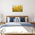 thumbnail image 2 of ZHONGYUTONG Sunflower Pictures Wall Decor Yellow Floral Wall Art for Kitchen Bathroom Blossom Sunflower Canvas Painting Farmhouse Bedroom Home Decor Frame (12.00" x 18.00"), 2 of 6