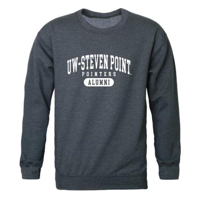 W Republic 560-412-HCH-04 Men Wisconsin Stevens Point Pointers Alumni Fleece, Heather Charcoal - Extra Large