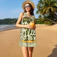 thumbnail image 3 of KLL Robes d'Été pour Femmes Motif Dinosaure 2025, Robes Décontractées Sans Manches à Col Rond avec Poches, 3 of 7
