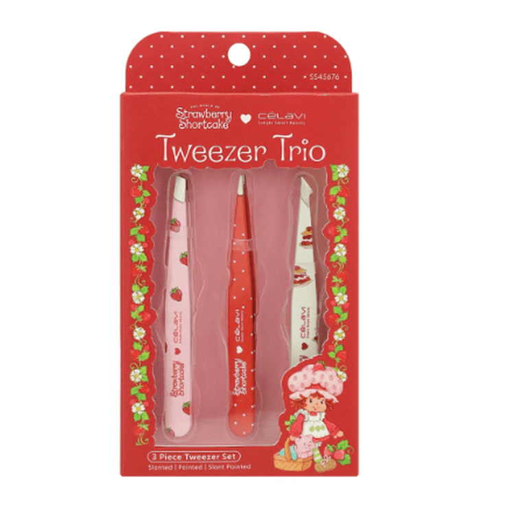 CELAVI STRAWBERRY SHORTCAKE 3PC PRINTED TWEEZER SET - Walmart.com