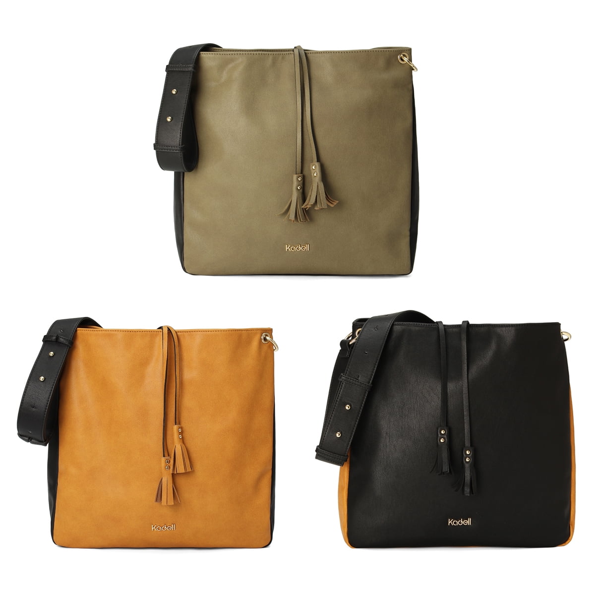 Women's Tote Purse Soft PU Leather Handbags Wide Shoulder Strap