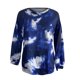 thumbnail image 5 of Sudadera informal con teñido anudado para mujer, blusa holgada de manga larga suave y holgada Fridja  ghj987+4140, 5 of 6