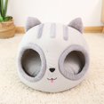 thumbnail image 4 of CNKOO Lit pour Chaton Maison Semi-Fermée Détachable Confortable Nid en Forme de Chaton pour Animal de Compagnie, 4 of 10