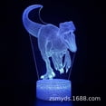 thumbnail image 1 of Juguetes de dinosaurios para niños, luz nocturna de ilusión 3D de dinosaurio con 3 patrones, 1 of 1
