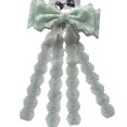 thumbnail image 2 of Bonito lazo de encaje, Clip para el pelo, cinta, accesorios suaves para el cabello, pasadores para niñas, horquillas para el pelo, horquillas, bolsa de regalo, decoración para mujer, 2 of 4