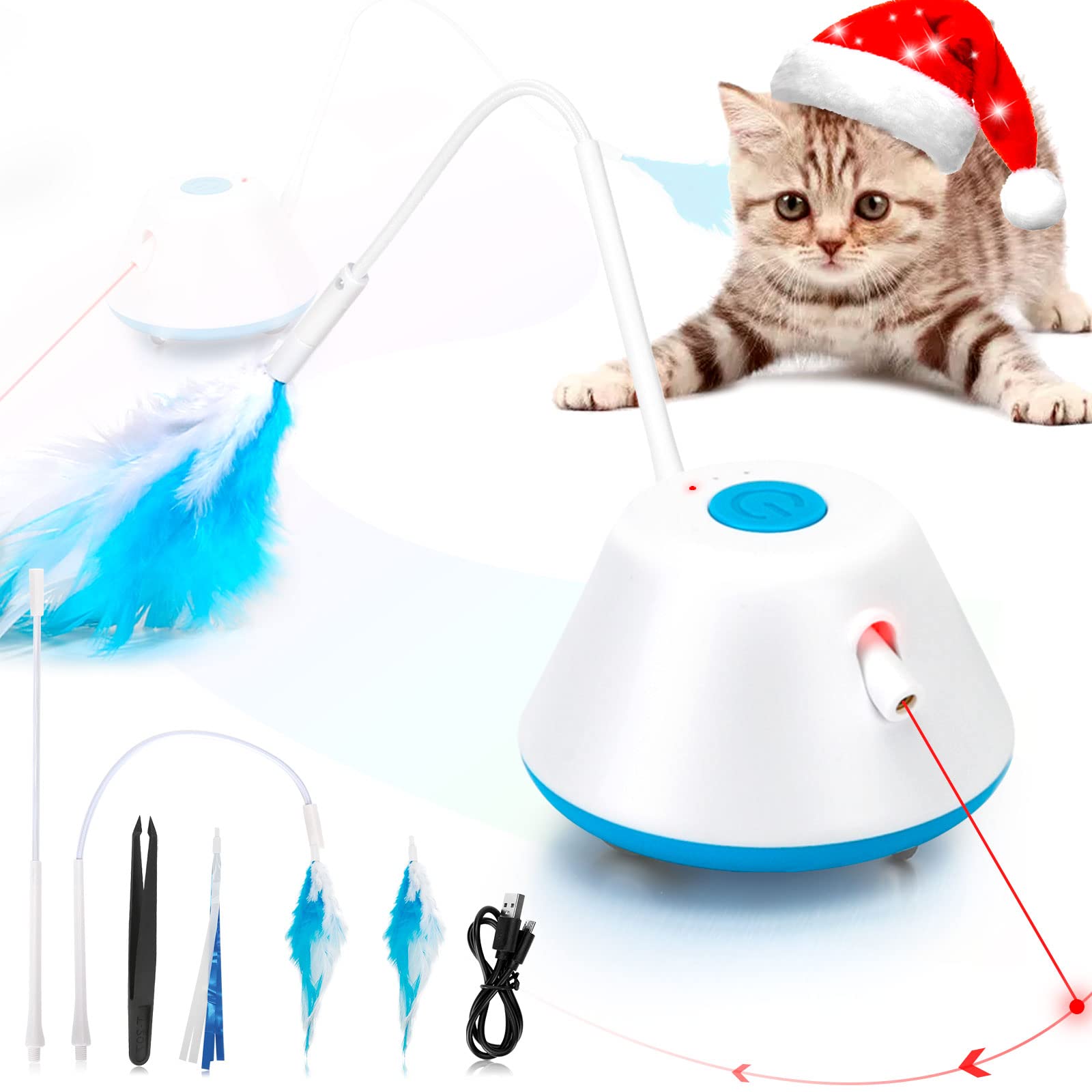 Cat Toy, Interactive Cat Toys for Indoor Cats Exercise, Automated Cat