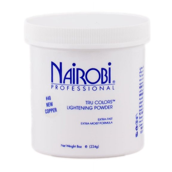 Color : #40 New Copper - 8 oz , Nairobi Tru Colors Lightening Power, hair scalp beauty - Pack of 2 w/ SLEEKSHOP 3-in-1 Comb-Brush