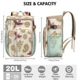 thumbnail image 3 of Vintage Soft Cooler Bag 20L - Artistic Abstract Pattern Insulated Backpack for Campers, Hikers & Beachgoers, Lightweight & Durable, 3 of 6