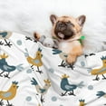 thumbnail image 3 of Yiaed Farm Roosters Print Dog Blankets-Cat Blanket Washable for Couch Protection,Puppy Blanket, Soft Plush Reversible Throw Furniture Protector-Large, 3 of 8