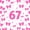 Pink 02, variant on spefrowx Cute Number 67 Twin Sheets for Girls, Pink Polka Dot Bow Heart Bedding, 3pcs, 1 Flat Sheet, 1 Fitted Sheet and 1 Pillowcase
