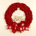 thumbnail image 5 of Christmas Wreath Decoration Garland Ornament Hanging Door Wreath for Christmas, Indoors, Holidays, Fireplace , Red 37cm, 5 of 10