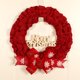 thumbnail image 5 of Guirnalda de Navidad Adornos colgantes decorativos Guirnalda Coronas de puerta para Navidad, Acción de Gracias, Ventana, Patio delantero, Hogar Rojo 37cm BLESIY corona colgante, 5 of 8