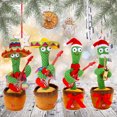 thumbnail image 3 of Juguetes De Lujo De Cactus De Navidad Canto Y Baile Cactus Juguete Electrónico Juguete Mexicano Juguete Regalo De Navidad Para Niños. Yuarrent HA047141-04, 3 of 6