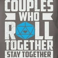 thumbnail image 3 of CafePress - Couples Who Roll Together, Stay Together V T Shirt - Womens Comfort Colors® Shirt, 3 of 4