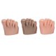 thumbnail image 2 of Juego de 3 modelos de pie falso para práctica de tatuajes, de silicona suave, para entrenamiento de uñas, modelo de medio pie, pie derecho, 2 of 14