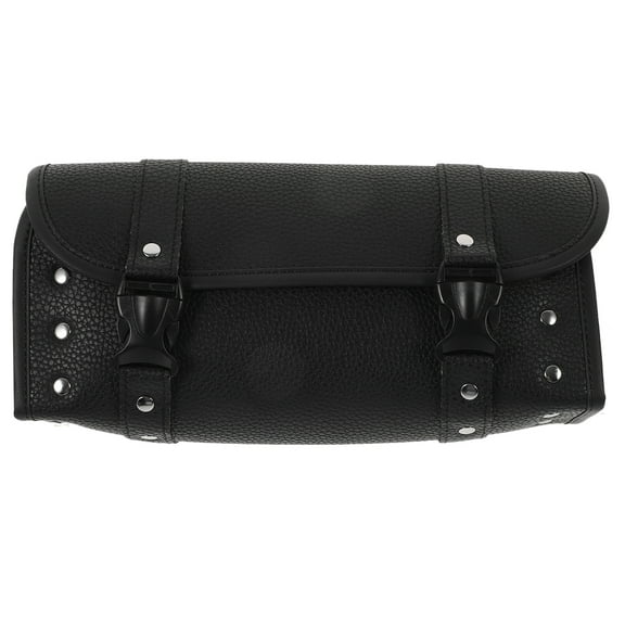 Motorcycle Saddlebag PU Leather Organizer Fork Roll Side Bag For Motorcycle