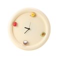 thumbnail image 4 of Decoración de reloj de pared de la pared Regalos Ligeros sin adorno de de arte para el aula Estudio s 's Room Kitchen Den Ronda de crema, 4 of 8