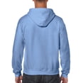 thumbnail image 2 of Gildan Mens Heavy Blend&nbsp;Full Zip Hooded Sweatshirt, L, Carolina Blue, 2 of 2