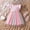 Pink, variant on Easter Dresses Summer Western Style Dance Dresses for Girls Teens Elastic Waist for Holiday Party (Pink,4-5 Years)