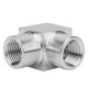 thumbnail image 2 of BSPP Double Female Thread Elbow Connector Right Angle Pipe Fitting Adapter for Water Air Oil1/4in, 2 of 3