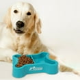 thumbnail image 5 of Tvtnvo Dog Bowls Spill Resistant Double Pet Food and Water with Non Tip Stable Base Safe Rounded Rim Scratch Resistant Long Lasting Plastic Easy to Clean for Indoor Pets and Dogs Blue 7.8in, 5 of 5