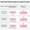 thumbnail image 5 of Wehilion Tulle Table Skirt Ruffle Tutu Table Cloth, LED Table Skirt for Rectangle Table for Baby Shower Wedding, Birthday Party Decoration, 5 of 7