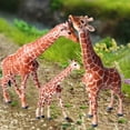 thumbnail image 1 of Figuras de jirafa de 3 piezas, juguetes educativos divertidos, accesorios de enseñanza, figuras de jirafa de simulación, animales para niños de 3 años Suite Jirafa, 1 of 8