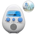thumbnail image 1 of Hanging Waterproof Shower Clock Radio - Wireless Mini Portable Waterproof Battery Operated Shower Radio Speaker W/ Digital Clock, Lcd Screen For Home, 1 of 5