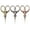 cs06 Assortment, variant on JubileeYarn Heirloom Craft Embroidery Scissors w/ Decorative Cast Handles Chinese Wing and Cloud - Copper