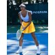 thumbnail image 4 of Pantalones de golf PINSPARK amarillos para mujer con bolsillos talla M, 4 of 6