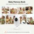 thumbnail image 4 of 1080P WiFi Smart Video Baby Monitor,3.5" LCD & App Viewing,2-Way Audio,Night Vision,VOX,5 Lullabies,1500ft Range, Home Use,AI Baby Growth Album, 4 of 12
