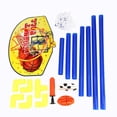 thumbnail image 2 of Soporte de baloncesto portátil, juego de baloncesto de fútbol para niños 2 en 1, portería de fútbol, construido para precisión, 2 of 8