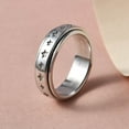 thumbnail image 5 of Star Spinner Anxiety Rings for Men Women 925 Sterling Silver Aesthetic Jewelry Wedding Band Stress Relief Birthday Christmas Gifts Size 9 Women, 5 of 8