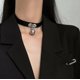thumbnail image 1 of Collar de campana grande, collar femenino, accesorios sexy de plomo, correa para el cuello, cadena de borlas sm, accesorios, campana negra（3 piezas） ShuxiuWang 9024715029515, 1 of 2