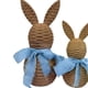 thumbnail image 4 of 2 piezas de adorno de conejo de Pascua tejido, figura de conejo coleccionable, encantadora decoración de conejo Azul, 4 of 5