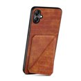 thumbnail image 2 of Allytech Slim Case Compatible with Samsung Galaxy A05, Crocodile Print PU Leather Magnetic Hidden Card Holder Kickstand Shockproof Full Body Protective Wallet Case for Women Men, Brown, 2 of 6