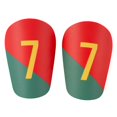 thumbnail image 3 of tamizeot 2Pcs Soccer Shin Guards Protector Small Absorbing Shock Shin Green Red Guards Football 8x5cm, 3 of 6
