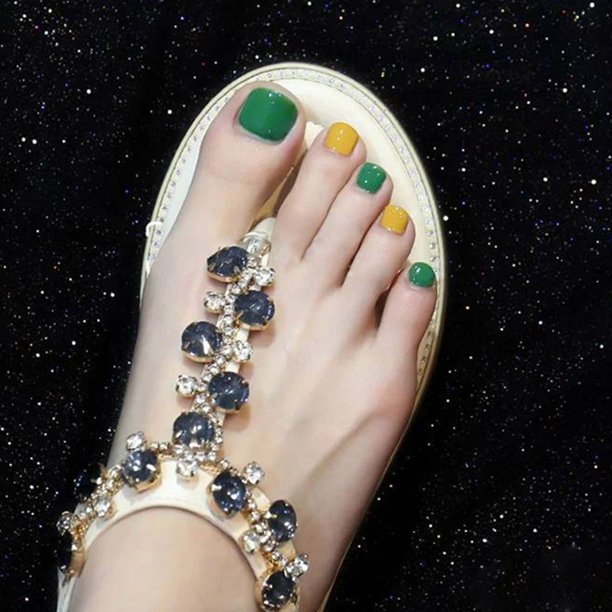 Toenail piece 24 Pieces Of Wearable Full Paste Manicure False Nail