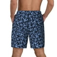 thumbnail image 4 of Uemuo Anchors Ship Pattern Mens Swim Trunks Quick Dry Board Shorts with Mesh Lining, Stretch Beach Shorts Quick Dry No-Chafing Board Shorts-Small, 4 of 9
