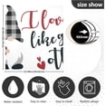 thumbnail image 3 of Cute Valentine's Day Gnome Elf Dishwasher Magnet Cover Front Door Decorative Refrigerator Covers Magnetic Sheet Sticker Wash Machine Fridge Panel Decal for Kitchen Appliance 23x26 in, 3 of 6