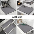 thumbnail image 4 of Nvzi Dish Drying mat for Kitchen Water Absorbent mat Drying mat for Kitchen Utensils Large Dry mat for Kitchen Utensils Drying mat Water Absorbent mats for Kitchen Items (Black), 4 of 5