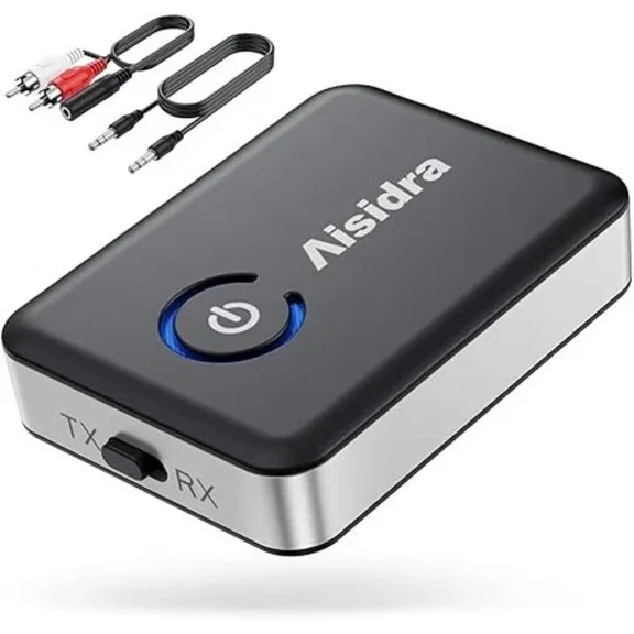 RHEA- 2-In-1 Bluetooth Transmitter Receiver V5.0 Aux Adapter For Tv/Car/Pc/Mp3 Player