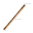 thumbnail image 2 of OUNONA Easy to Blow Piccolo Brown Lint Traditional Musical Instrument 1Pcs, 2 of 8
